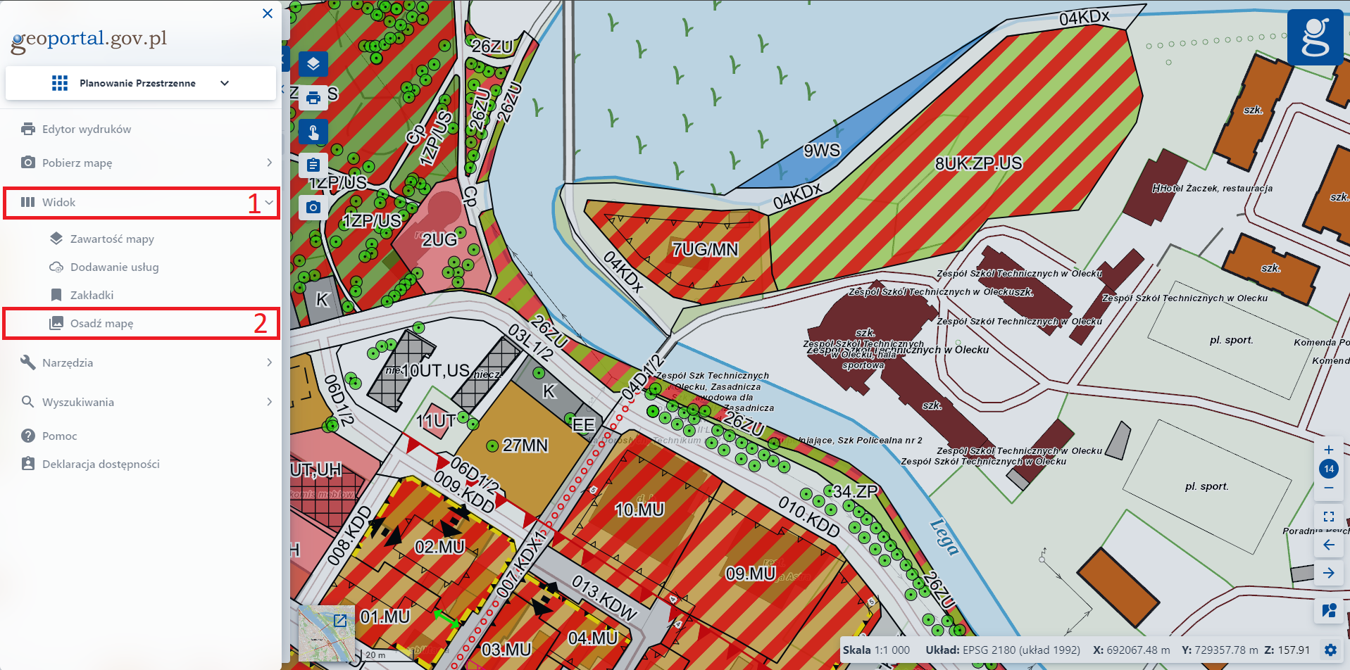 Nowa Funkcjonalność „Osadź Mapę” w modułach „Geodezja i Kartografia” oraz „Planowanie Przestrzenne”